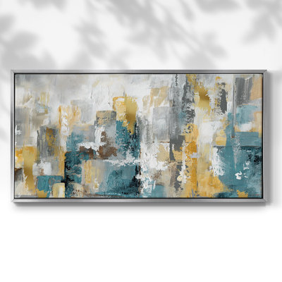 City Views I - Toile tendue avec châssis, prête à accrocher