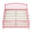 Lit double Montessori avec lattes et barrières de sécurité, lit pour enfants en bois massif, sans porte, facile à assembler, rose-506133020-506133021