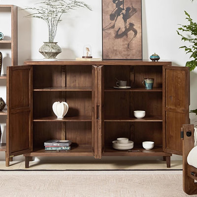 New Chinese Style Water-Based Paint Accent Cabinet