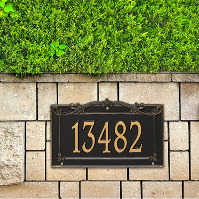 Signature Series 1-Line Wall Address Plaque