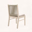 Ensemble de 2 chaises de salle à manger en bois d'acacia avec corde tissée
