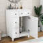 Armoire de meuble-lavabo 24 po avec lavabo en céramique, 2 tiroirs, 1 porte-124456353