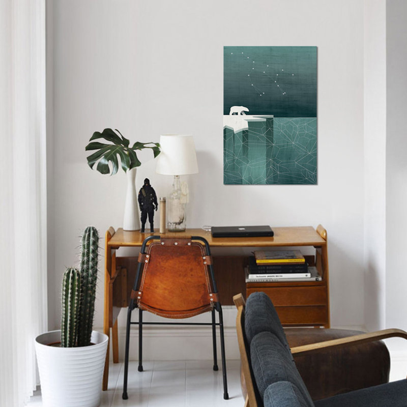 « ursa majeur », impression sur toile, H 12 po x l 8 po x P 0,75 po, Pas de tapis, Toile tendue