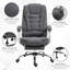 Chaise de bureau en polyester, pivotante, support lombaire, hauteur réglable, appui-tête, repose-pieds, roulettes