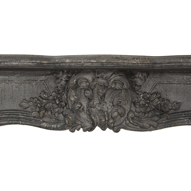 Ornate Decorative Fireplace Mantel, Black