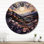 Horloge murale en bois paysage campagne lavande II Patchwork II