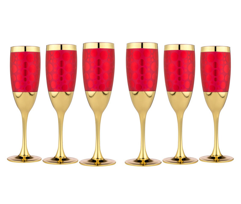 6 pièces 5,5 oz Mercer41 Sholds Ensemble de verres en flûte de verre