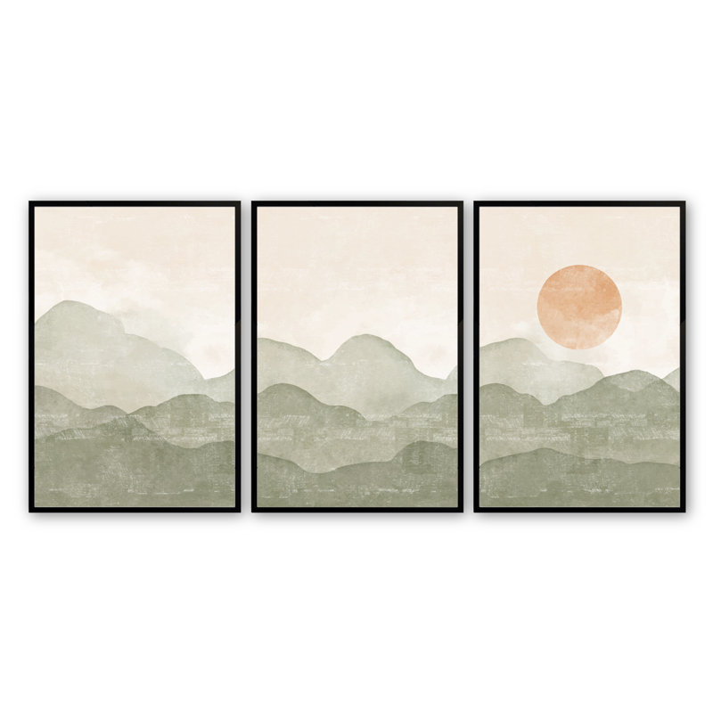 Verdant versets 3 pièces, Noir satiné, H 15,5 po x l 12,5 po x P 1 po