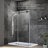 48'' - 52'' W x 78'' H Single Sliding Frameless Shower Door with Clear Glass-66707856