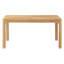Table de salle à manger rectangulaire Tessaro en bois massif avec dessus de style parquet et pieds ajustables-134707141