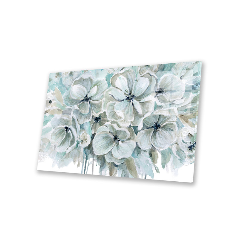 «Teal Harmony I» par Carol Robinson - impression non encadrée, H 16 po x l 24 po x P 0,25 po