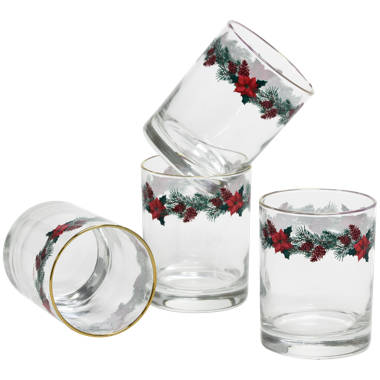 Mistletoe Pine 7 oz. Martini Glass (Set of 2) The Holiday Aisle