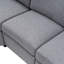 Canapé modulaire inclinable électrique de 89 po avec deux ports USB et deux tiroirs de rangement pour le salon-924093437