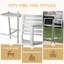 Tabourets de bar d'extérieur 29,50 po avec structure en aluminium antirouille, ensemble de 2