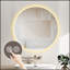 Miroir rond de salle de bain à DEL avec éclairage réglable, antibuée et fonction de gradation pour les salles de bain et les chambres modernes