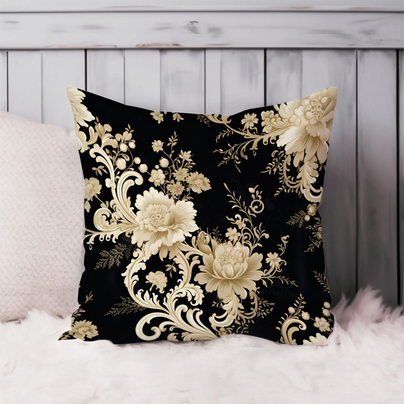 Animals William Morris Birds Damask Pattern I Cottage, 16" H x 16" W, Floral Victorian Elegance II Classic