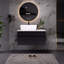 Petit meuble-lavabo flottant simple 31,5 pouces avec lavabo