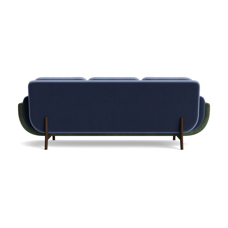 Regatta 100 Sofa, Performance Velvet - Indigo/Bedford - Evergreen, Sienna