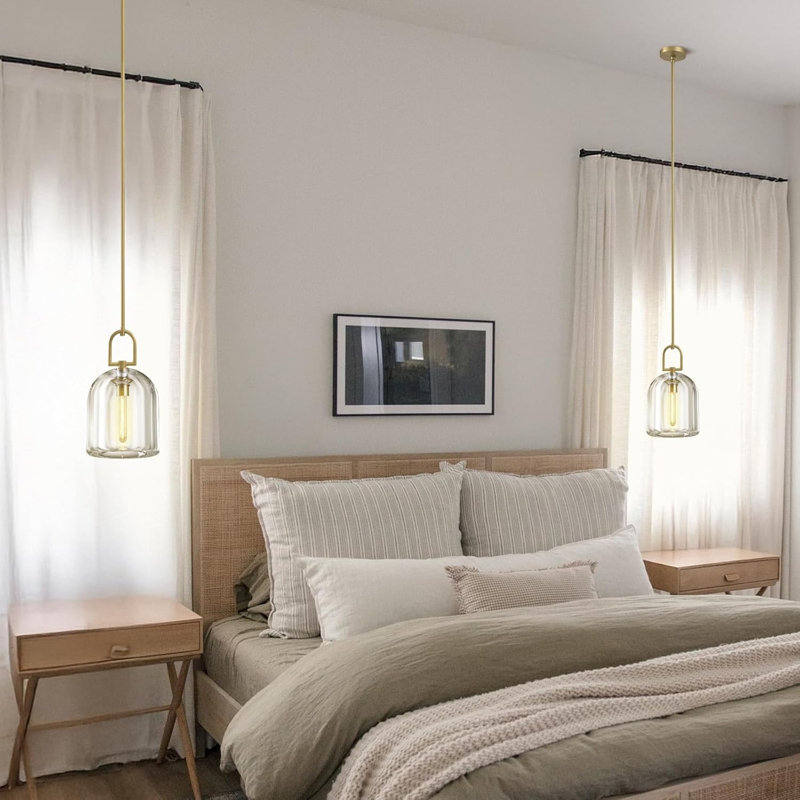 Luminaire suspendu en cristal Crystal, Bronze