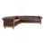 Simili cuir brun foncé est en rupture de stock