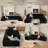 Boneless Adame 177"W Modular 8 Seats Upholstered Cloud Sectional Sofa With Ottomans-1309947694