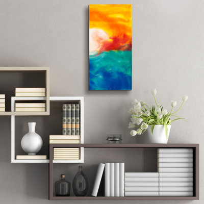 «Marsh Sunrise 2» par Alicia Ludwig, art mural en verre acrylique