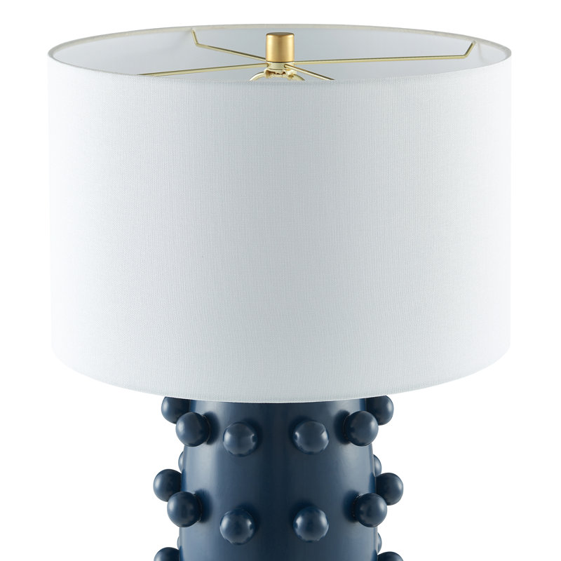 Jacqueline Table Lamp, Matte Navy/Gold