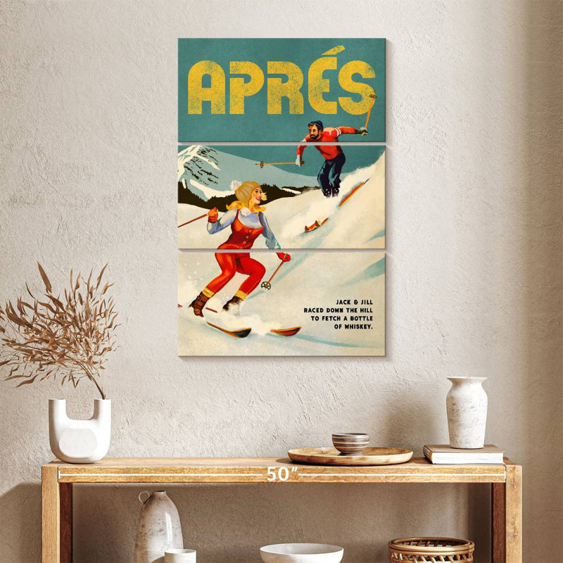 Après-ski Jack et Jill Whisky, H 38 po x l 24 po