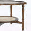 Table basse de style Mid-Century avec un design unique en forme de pétale