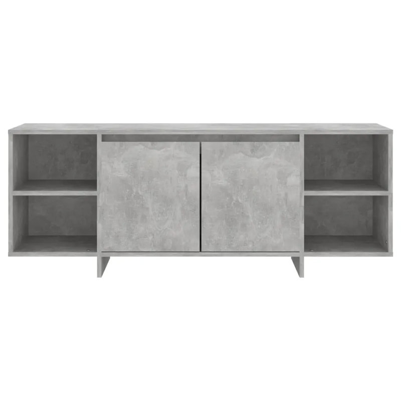 Ghofran Unfinished TV Stand, Concrete Grey