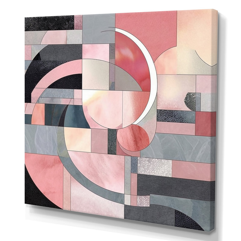 «Pink Transcendent Angles I», reproduction, Toile tendue, H 36 po x l 36 po x P 1,5 po