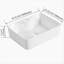 Lavabo de salle de bain rectangulaire en céramique