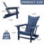 Chaise Adirondack pour l'extérieur en PEHD Licola-805393