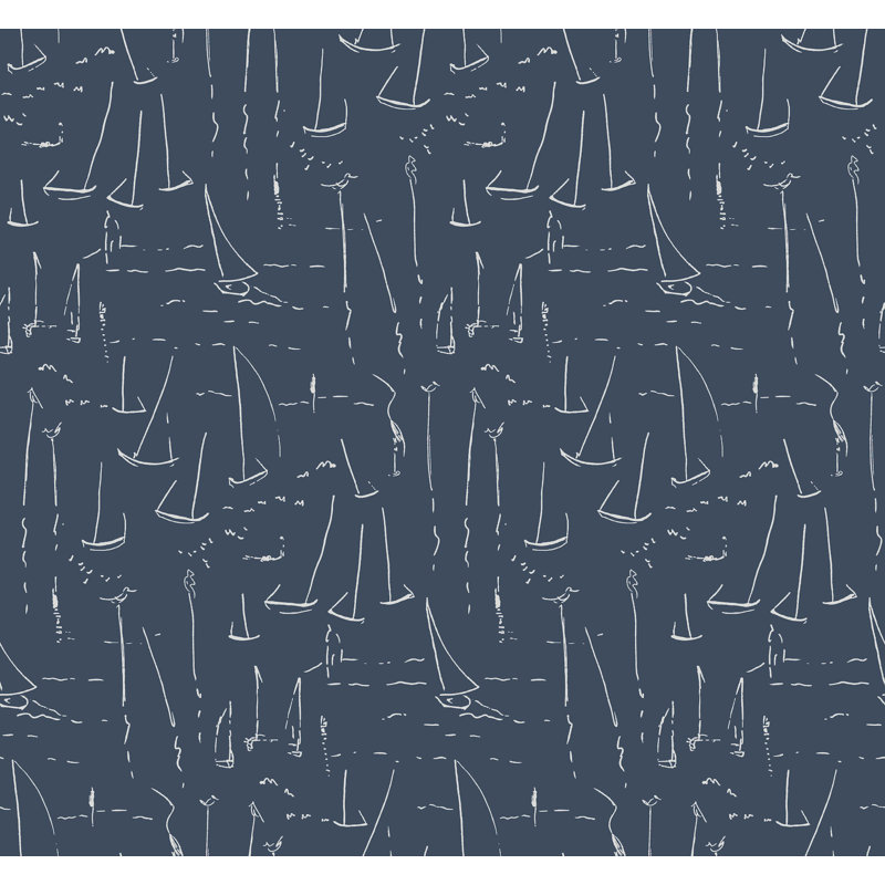 Papier peint Vermillion Coast, Bleu