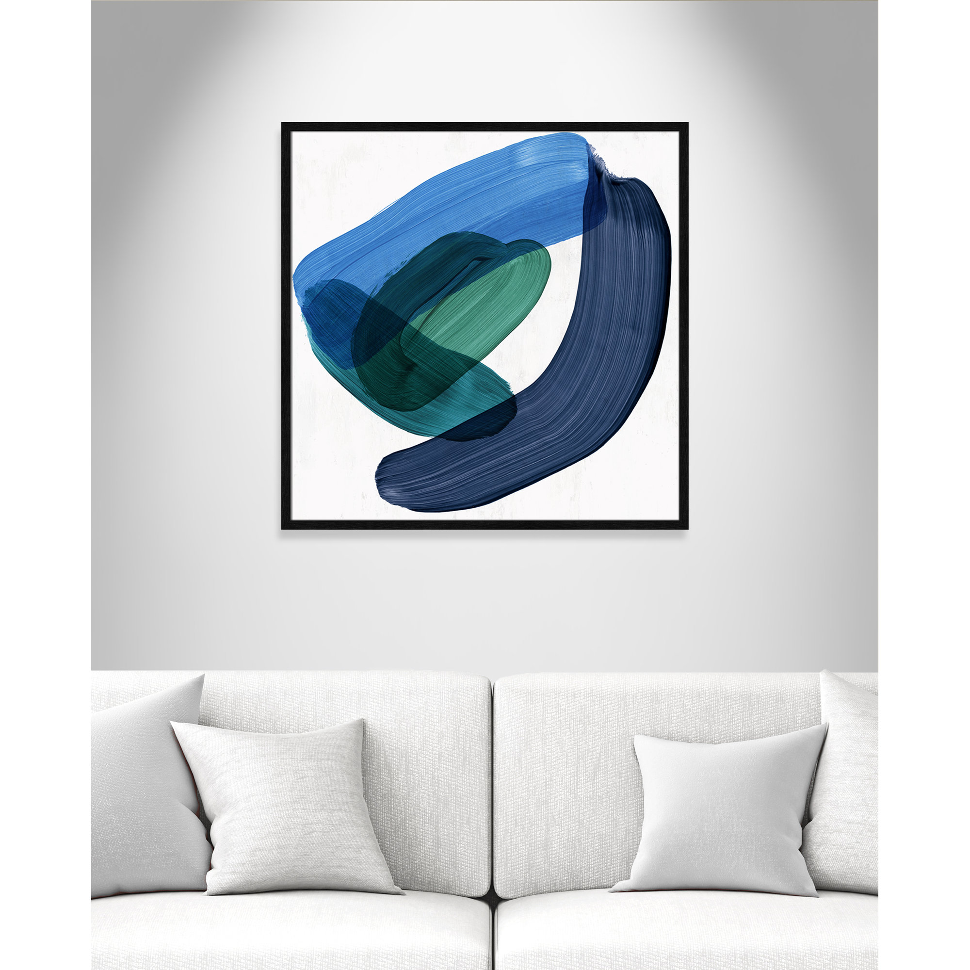 Smooth Bend II, 32" H x 32" W x 0.75" D, Black
