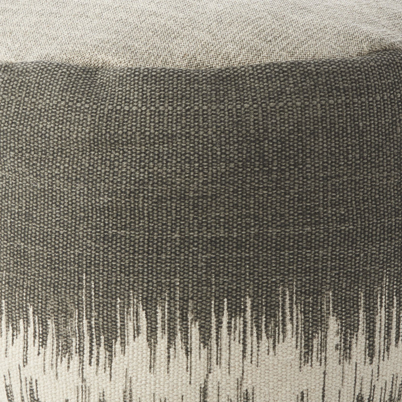 Repose-pieds Neibert, 100% coton gris foncé