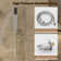 Ceiling Mounted Pressure Balanced Luxury Complete Shower System with Digital Display and Rough-in Valve