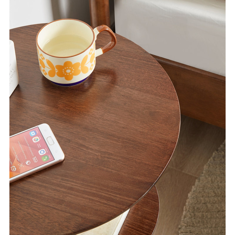 Table d'appoint 100% bois massif 2 niveaux