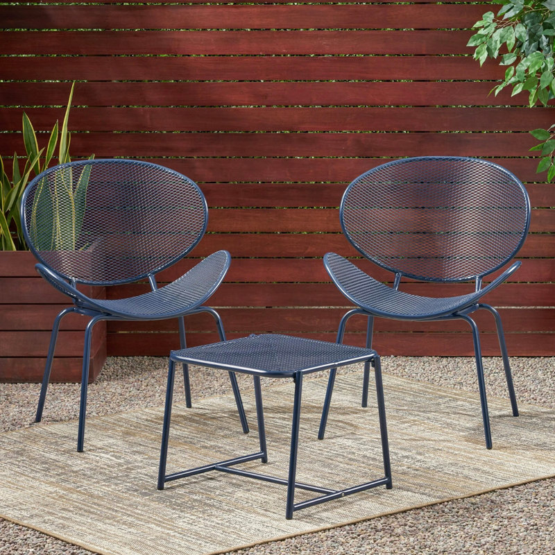 Elba Chat Set, Navy Blue