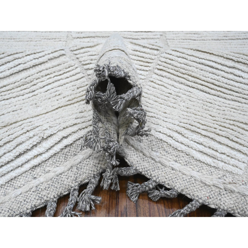 Tapis oriental ivoire en laine noué à la main 8 pi x 10 pi 7 po 330FA68778454D55A5D9A4E1E5DCA5AA