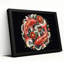 Ensemble de 1 tableau sur toile tendue représentant des carpes koï et des roses-653099635-653099638-653099639