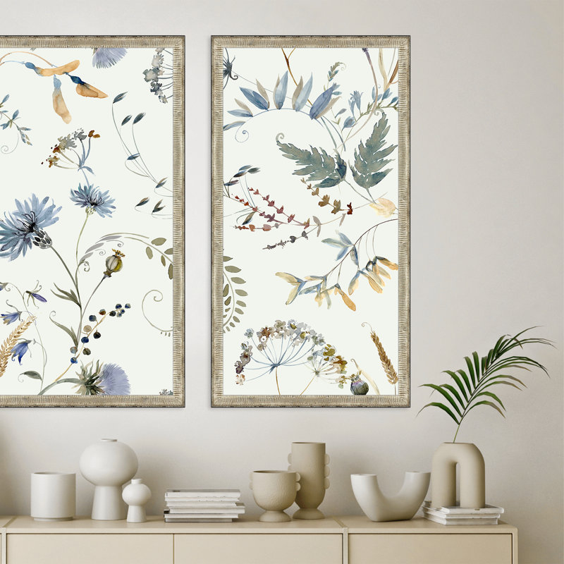 Nature's Gift II Green and Silver Framed Acrylic Print