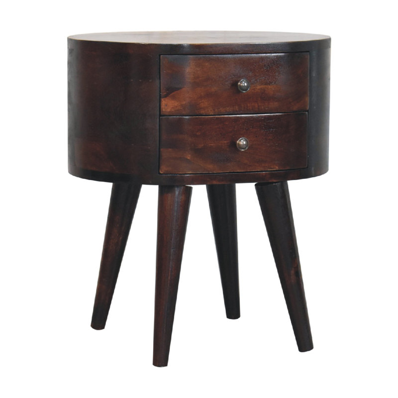 Keven 45cm W Solid Wood Bedside Table