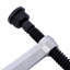 Pince en F robuste, coussin pivotant amovible, pince en F à gorge profonde 5-1 / 2 po, pince à barre robuste pour le soudage, 12 po x 5 1/2 po, paquet de 4 pièces