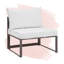 Fauteuil de patio extérieur en aluminium Fortuna par Modway-628056003