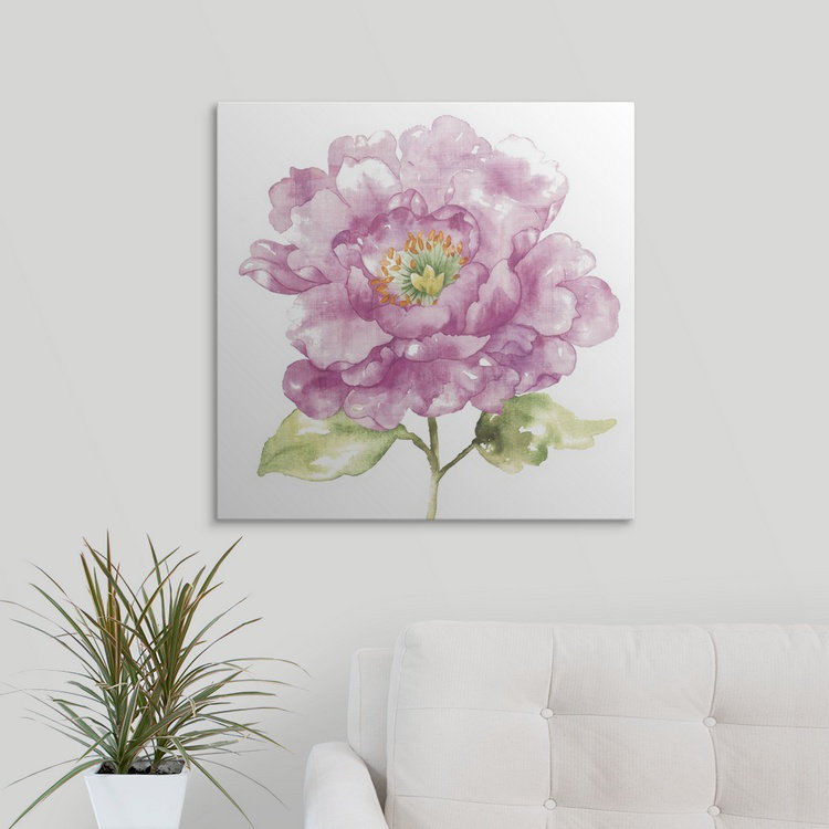 « i », reproduction d’art Water Flower, H 35 po x l 35 po x P 1,5 po, Toile
