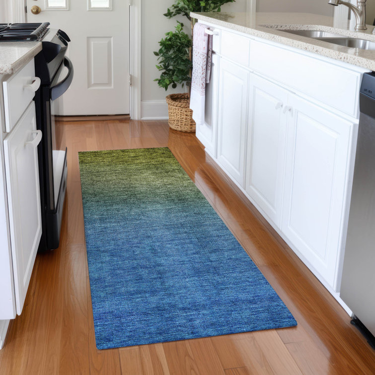 Kinslee Flatweave Synthetic Abstract Indoor / Outdoor Rug