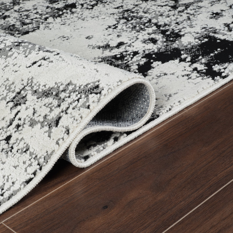 Halbach High-Low Abstract Area Rug, Runner 2'7" x 10'