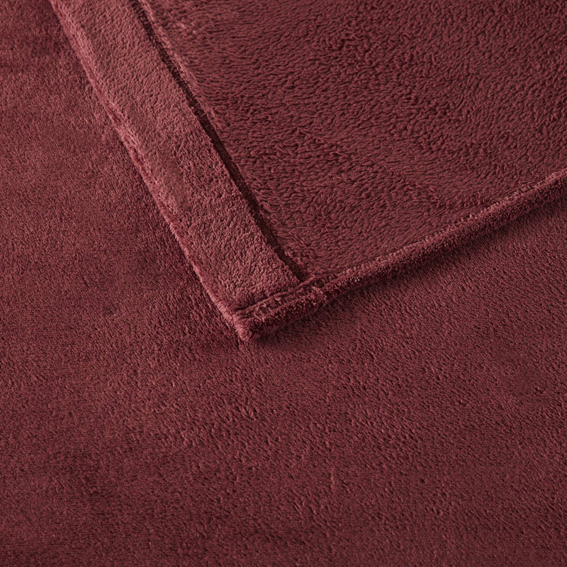 Ensemble de 3 draps simples, bourgogne, confortables et confortables, 100% brossé des deux côtés, texture luxueuse en velours, drap plat, taie d'oreiller ajustée, matelas ajustés élastiqués pour matelas de 16 po, lavable en machine
