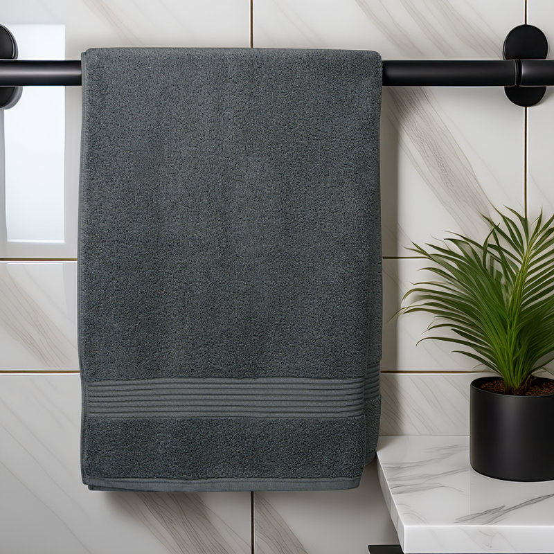 100% Cotton Midweight Mulit-Size Set, Charcoal
